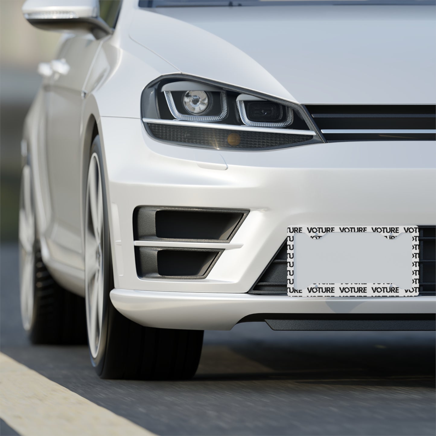 Voture Metal License Plate Frame