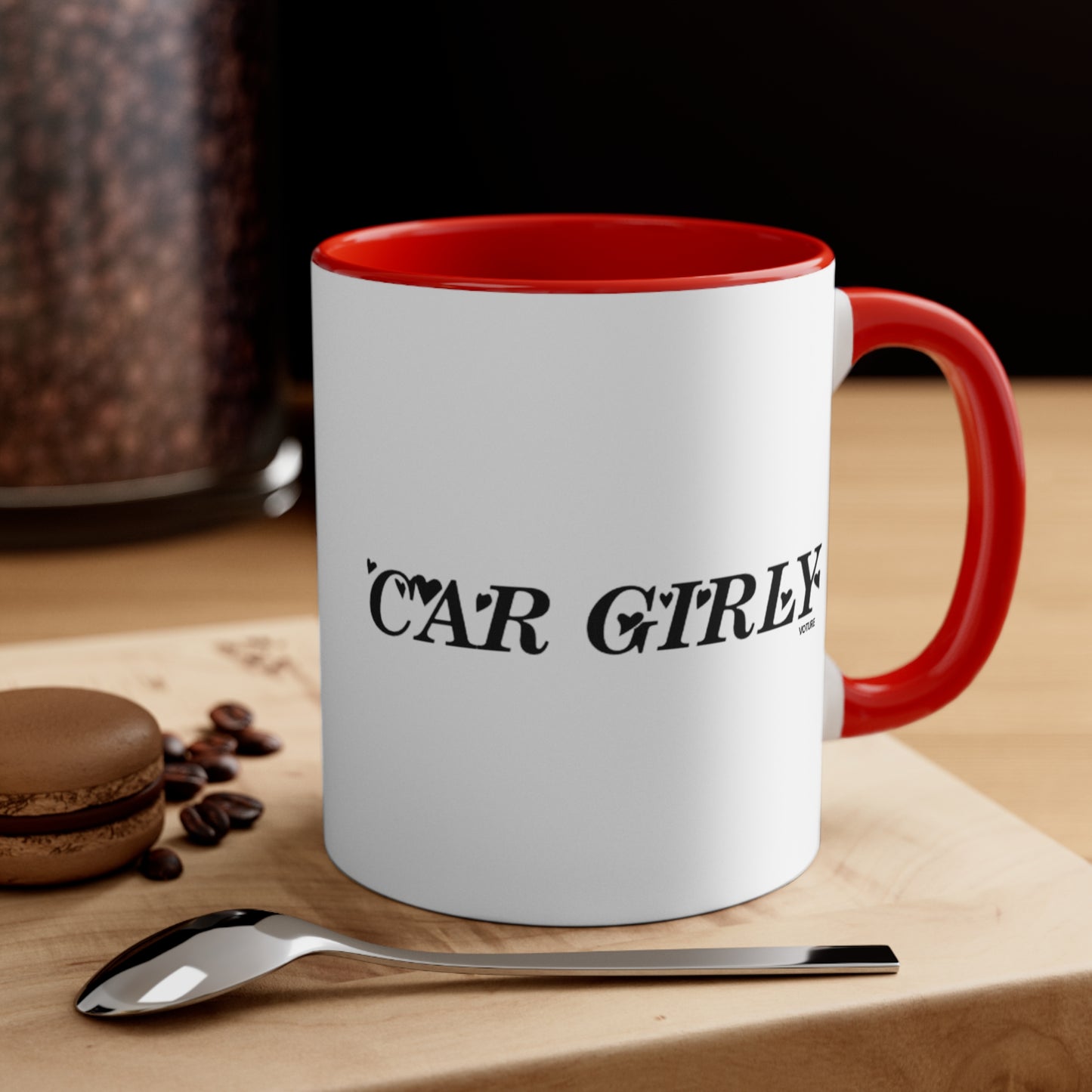 Car Girly Accent Coffee Mug, 11oz
