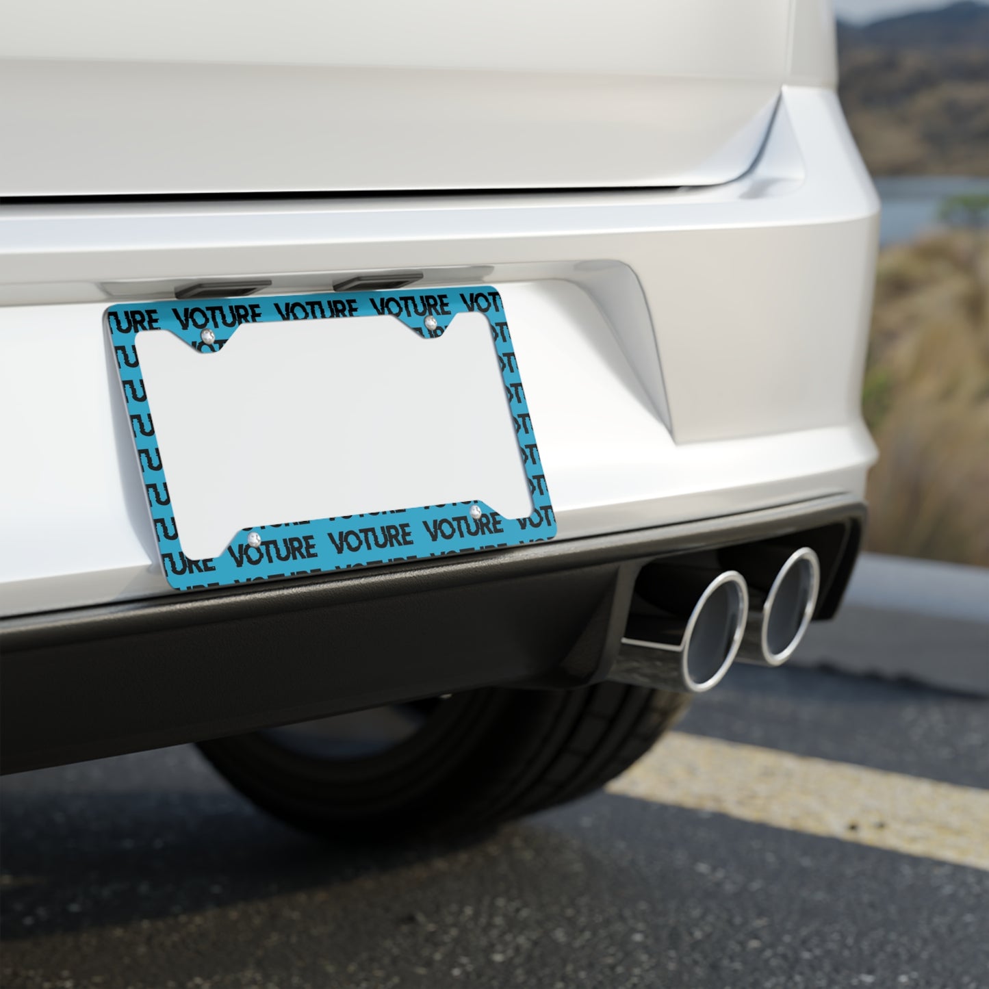 Voture Metal License Plate Frame