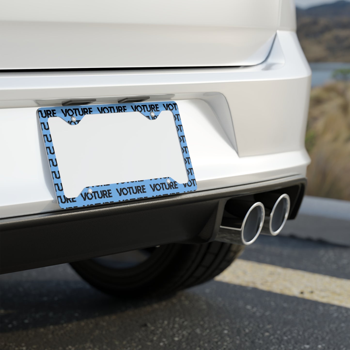 Voture Metal License Plate Frame