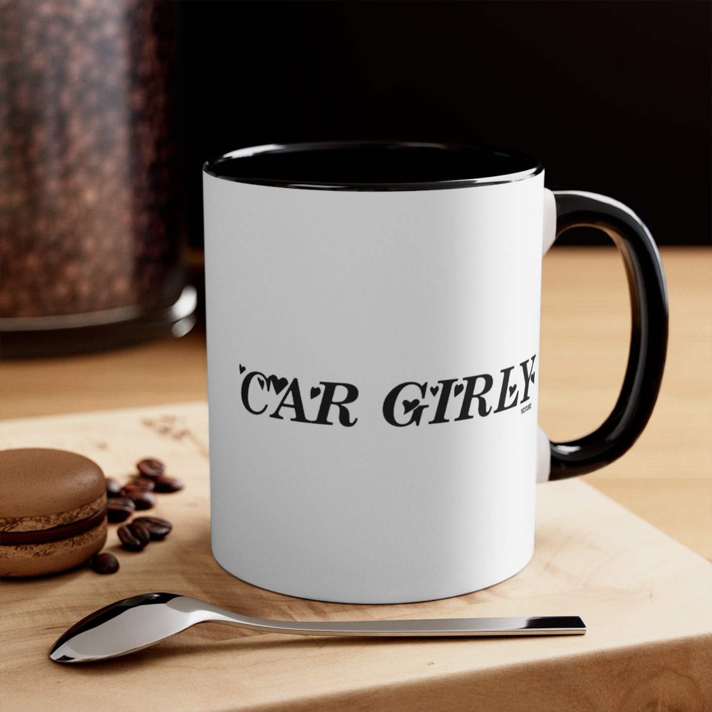 Car Girly Accent Coffee Mug, 11oz