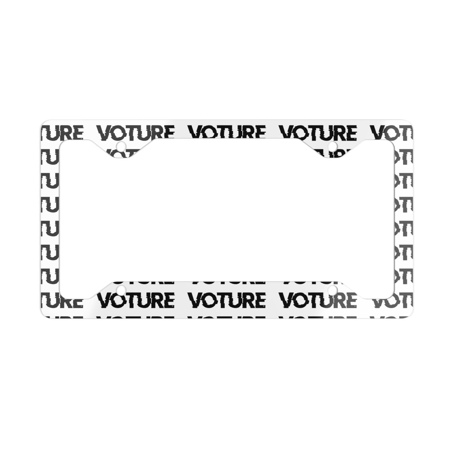 Voture Metal License Plate Frame