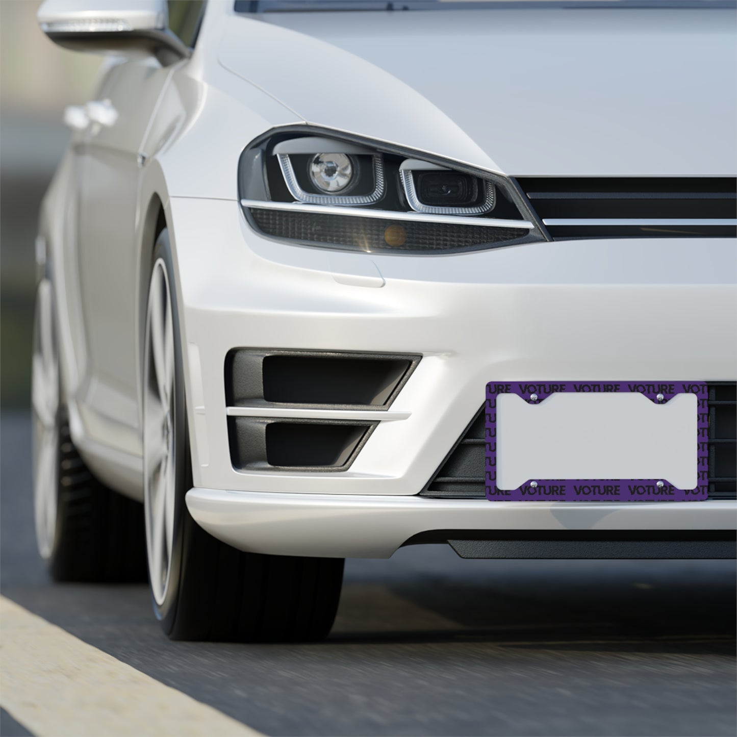 Voture Metal License Plate Frame