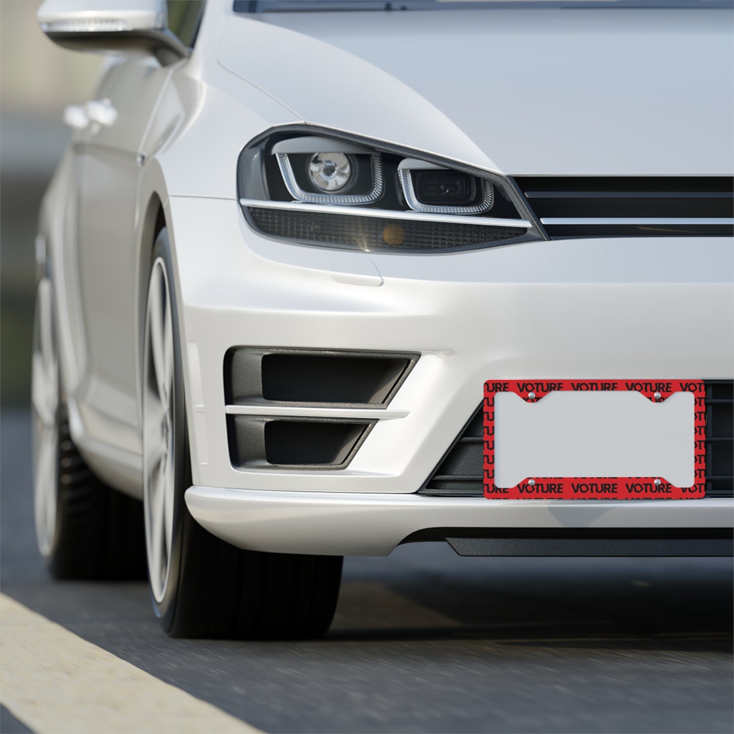 Voture Metal License Plate Frame