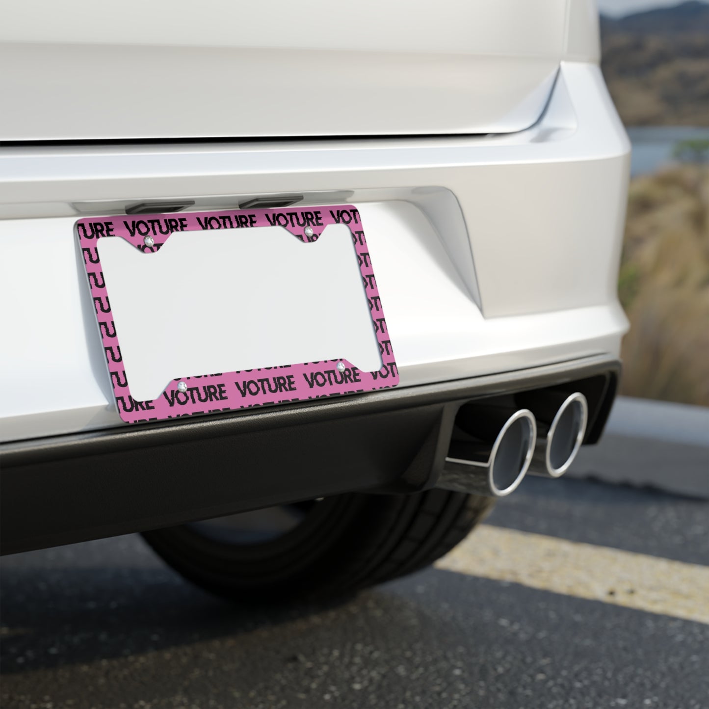 Voture Metal License Plate Frame