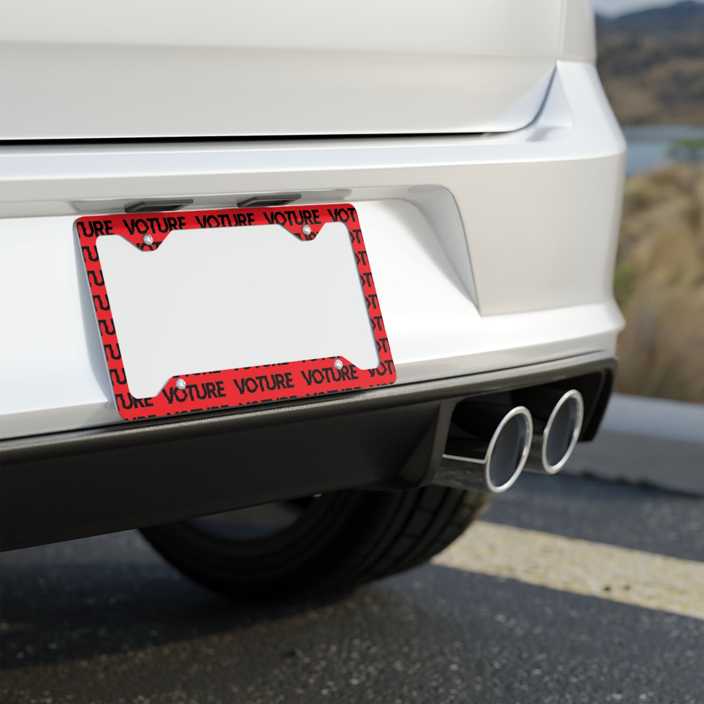 Voture Metal License Plate Frame