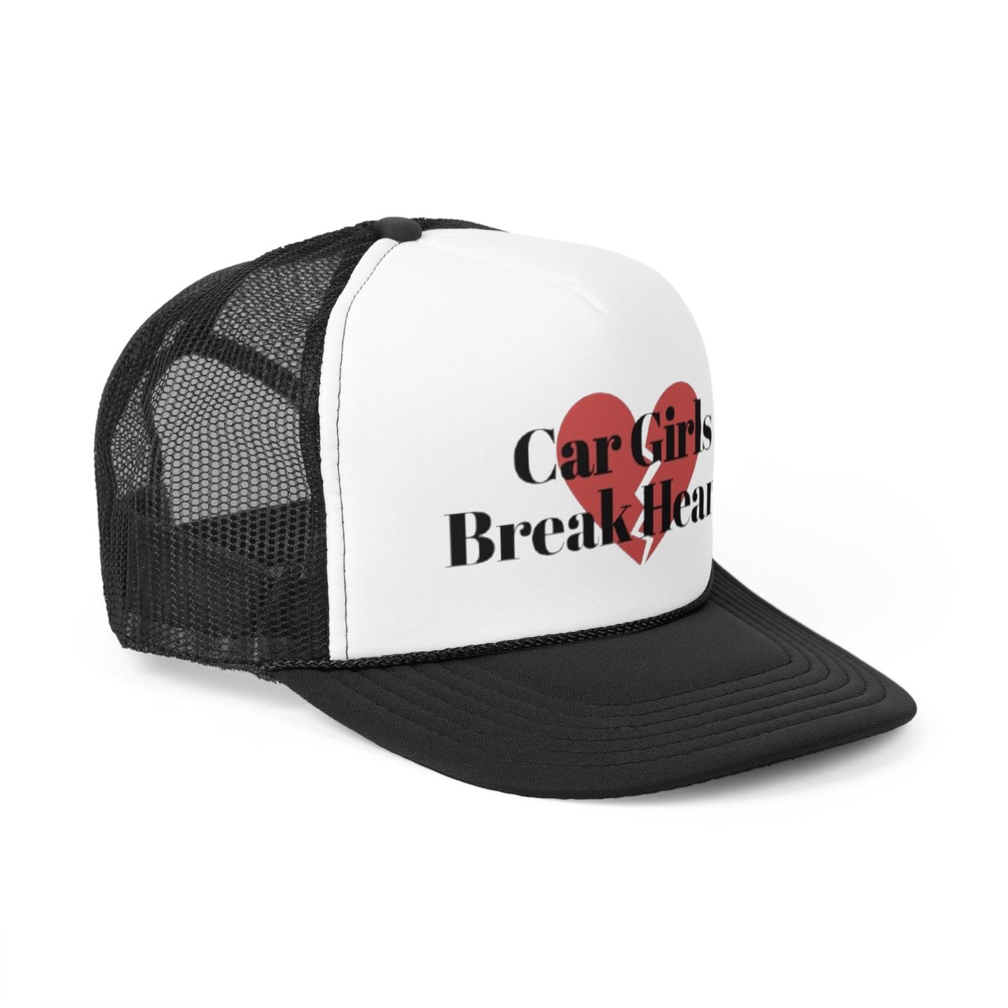 Car Girls Break Hearts Trucker Caps
