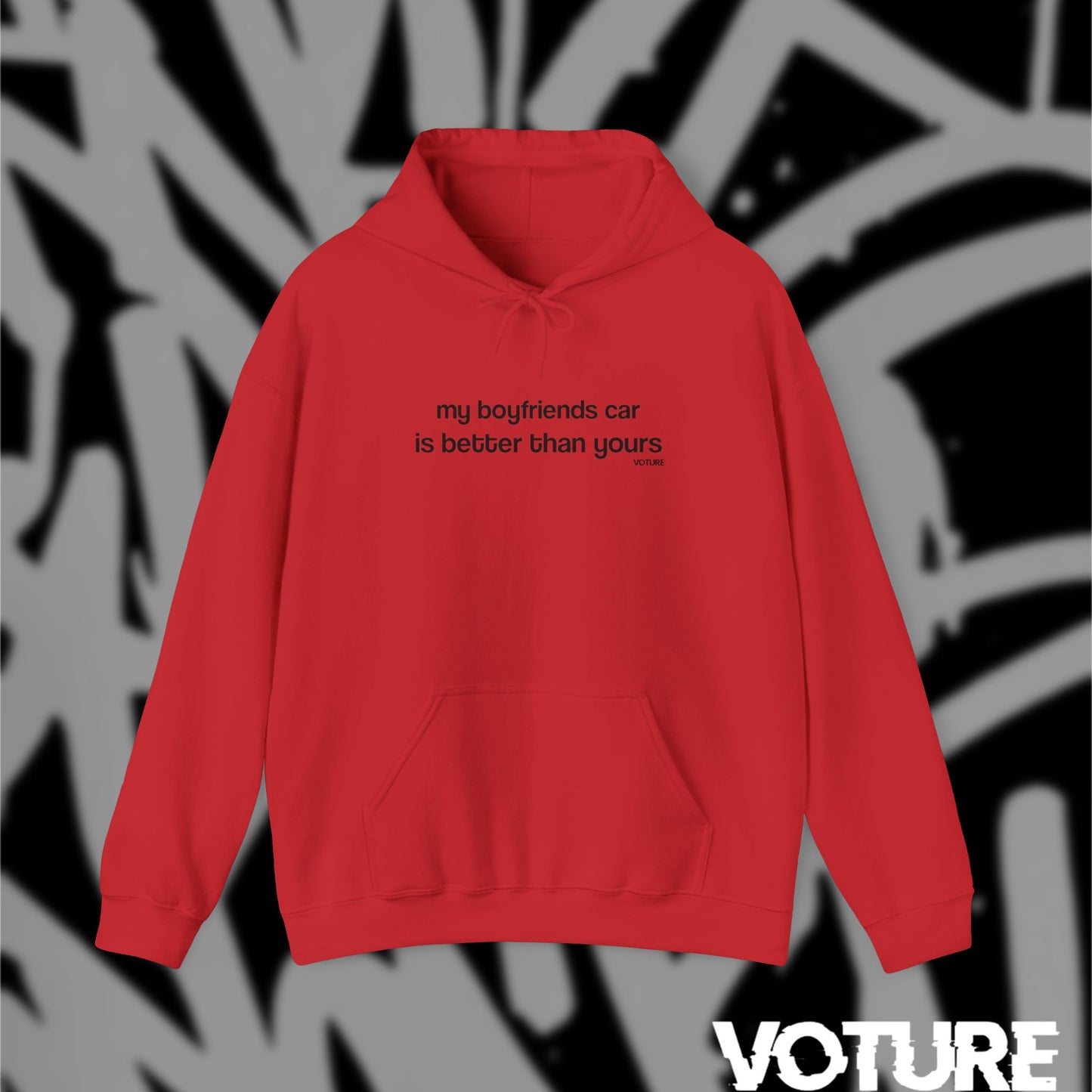 My Boyfriends Car Hooded Sweatshirt