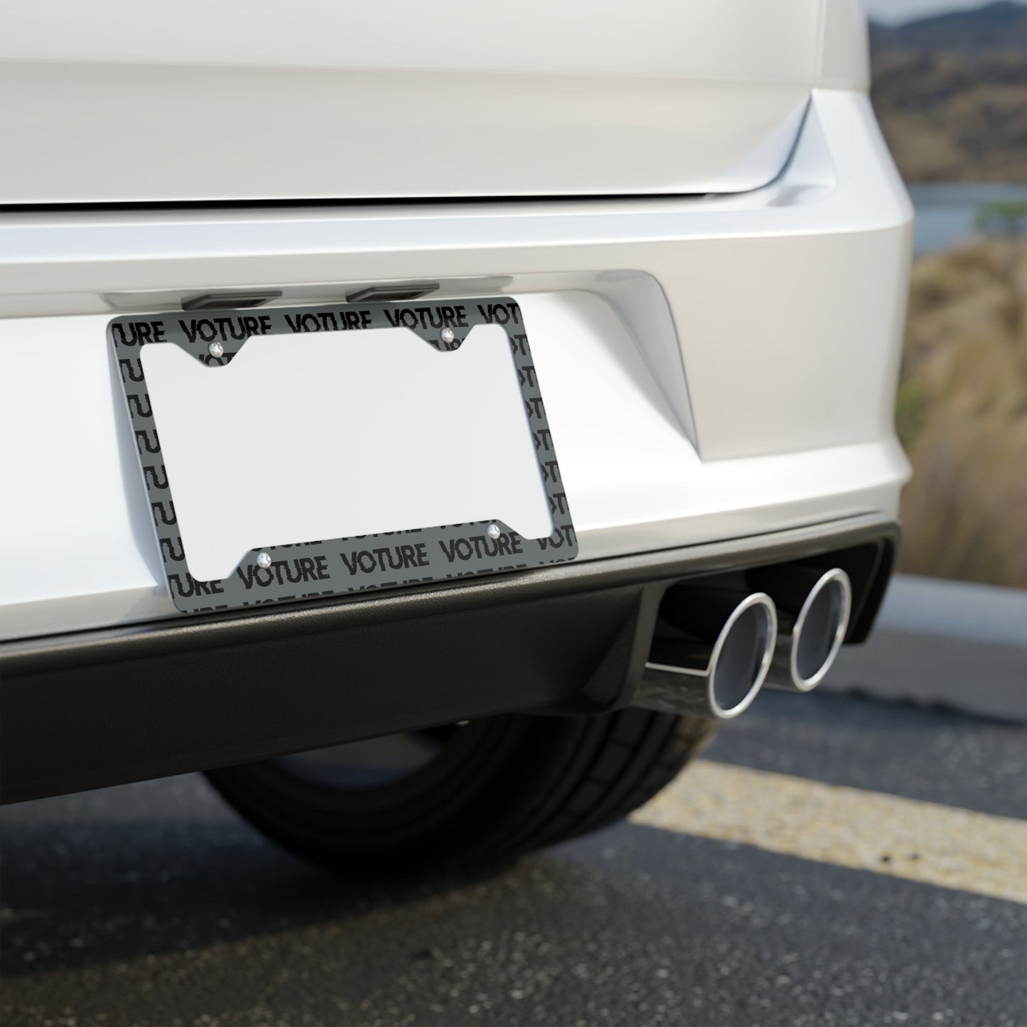 Voture Metal License Plate Frame
